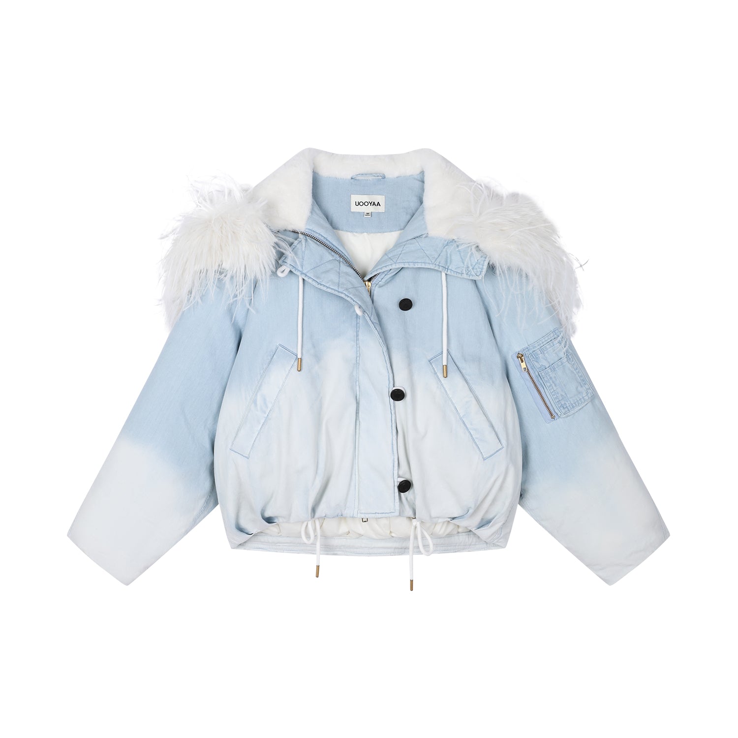 Ostrich-feather N2B down jacket