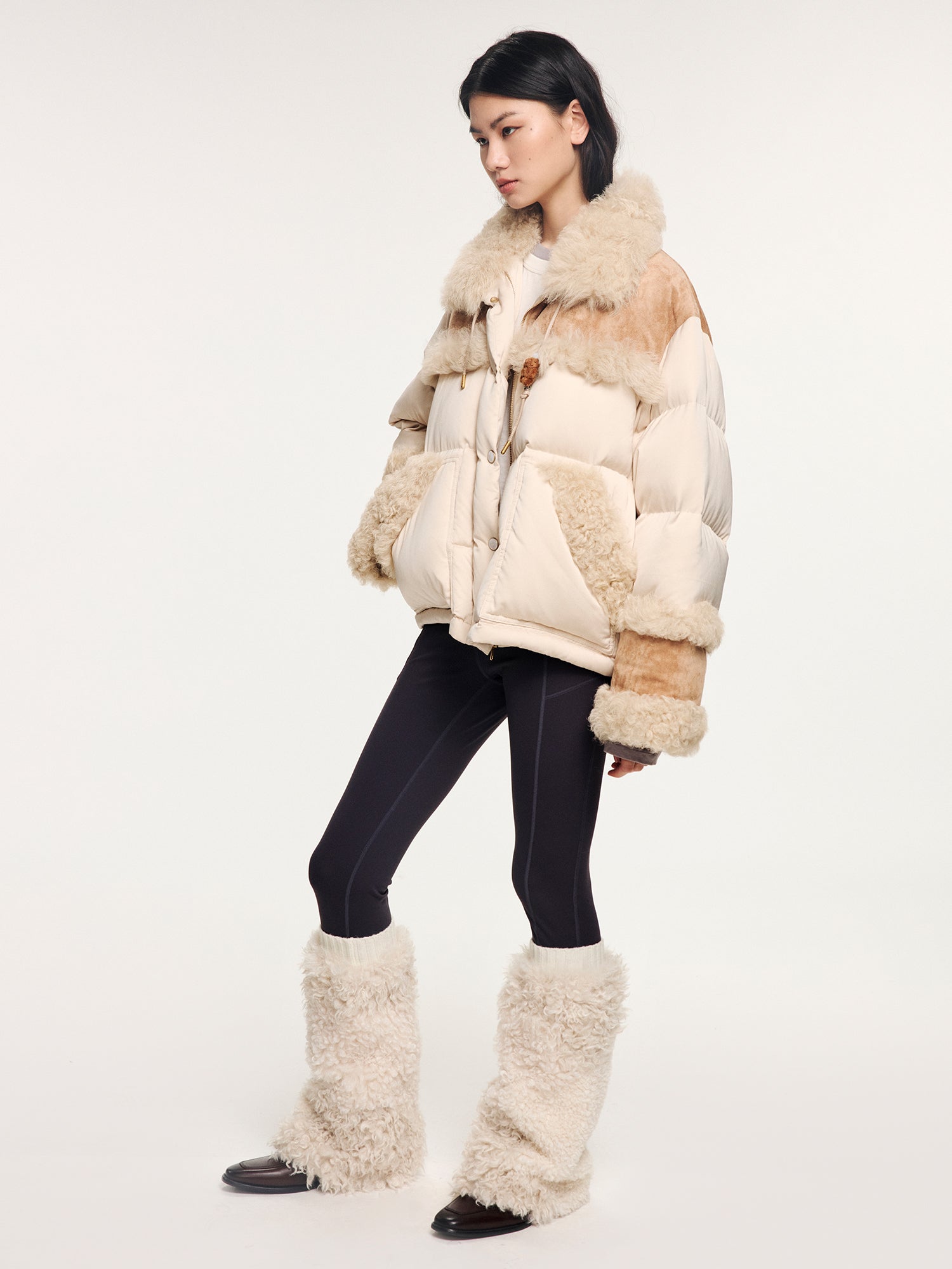 Bear-inspired puffer jacket