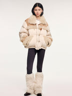 Bear-inspired puffer jacket
