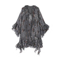 Feather ruffled dress