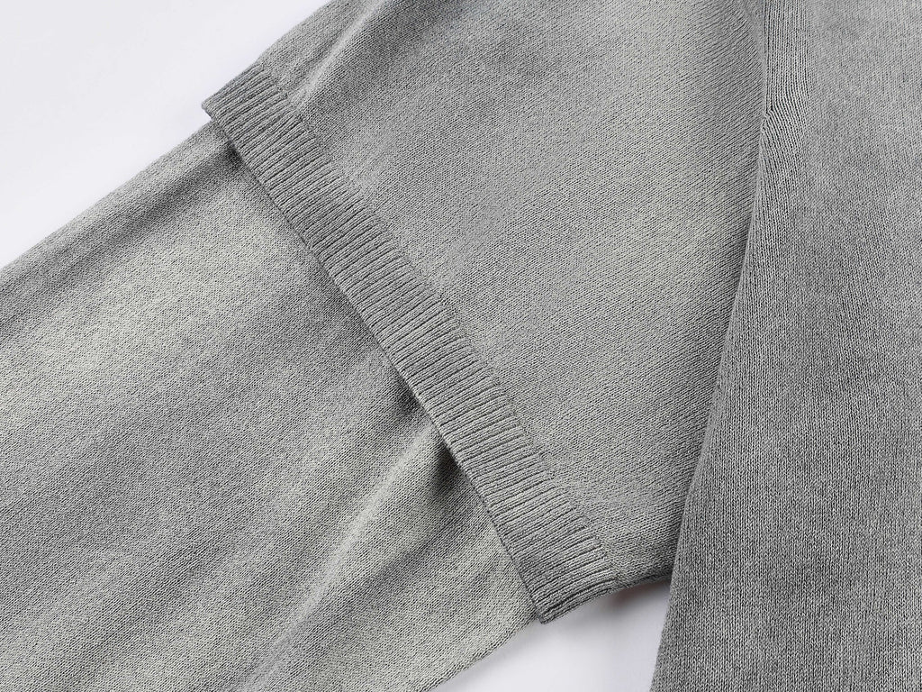 Washed knit-layered look dress