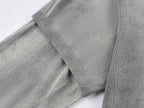 Washed knit-layered look dress