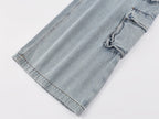 Multi-pocket aluminum wire jeans