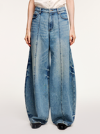 Rhinestone balloon jeans