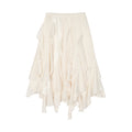Ruffle jacquard skirt