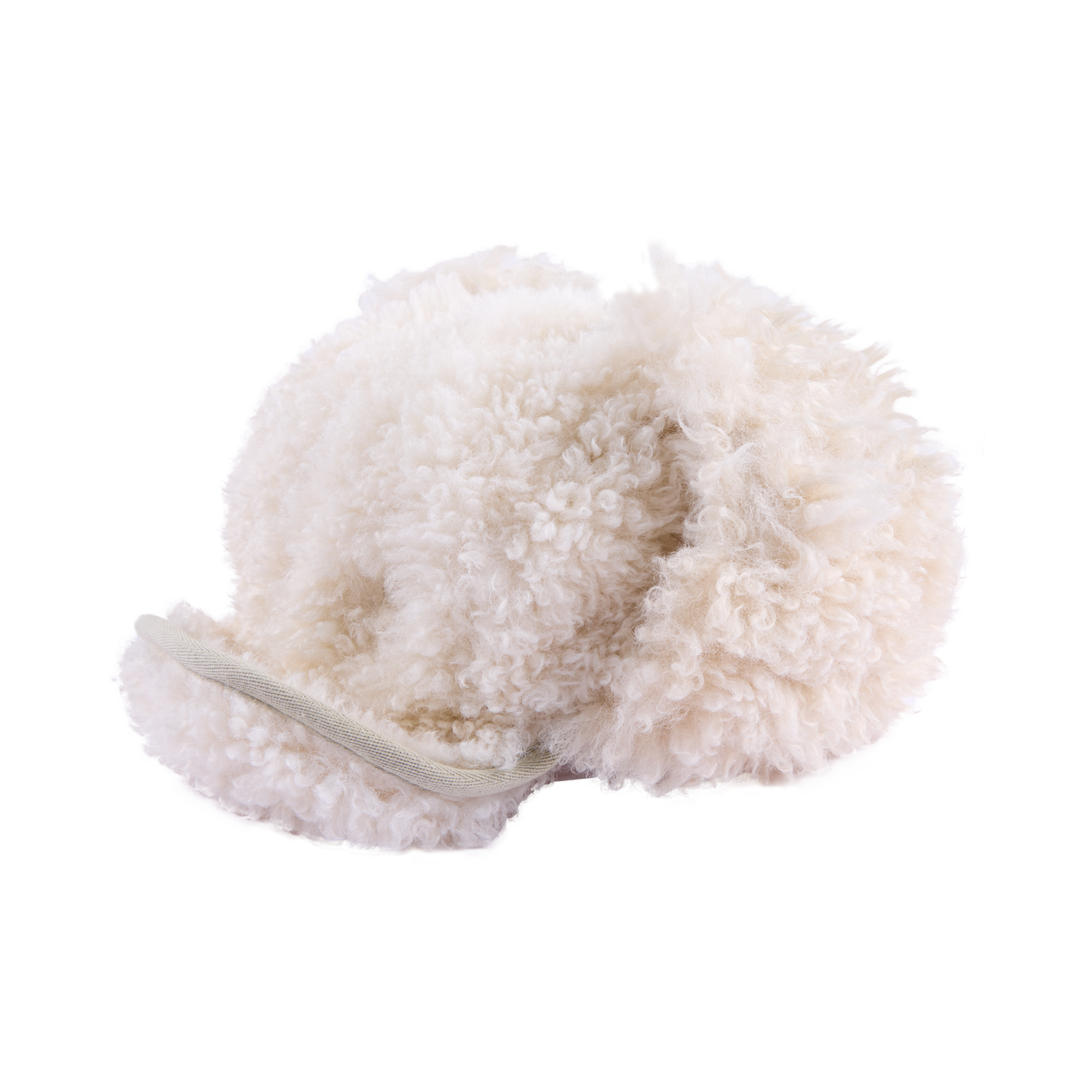 Faux fur panelled Lei Feng-style hat