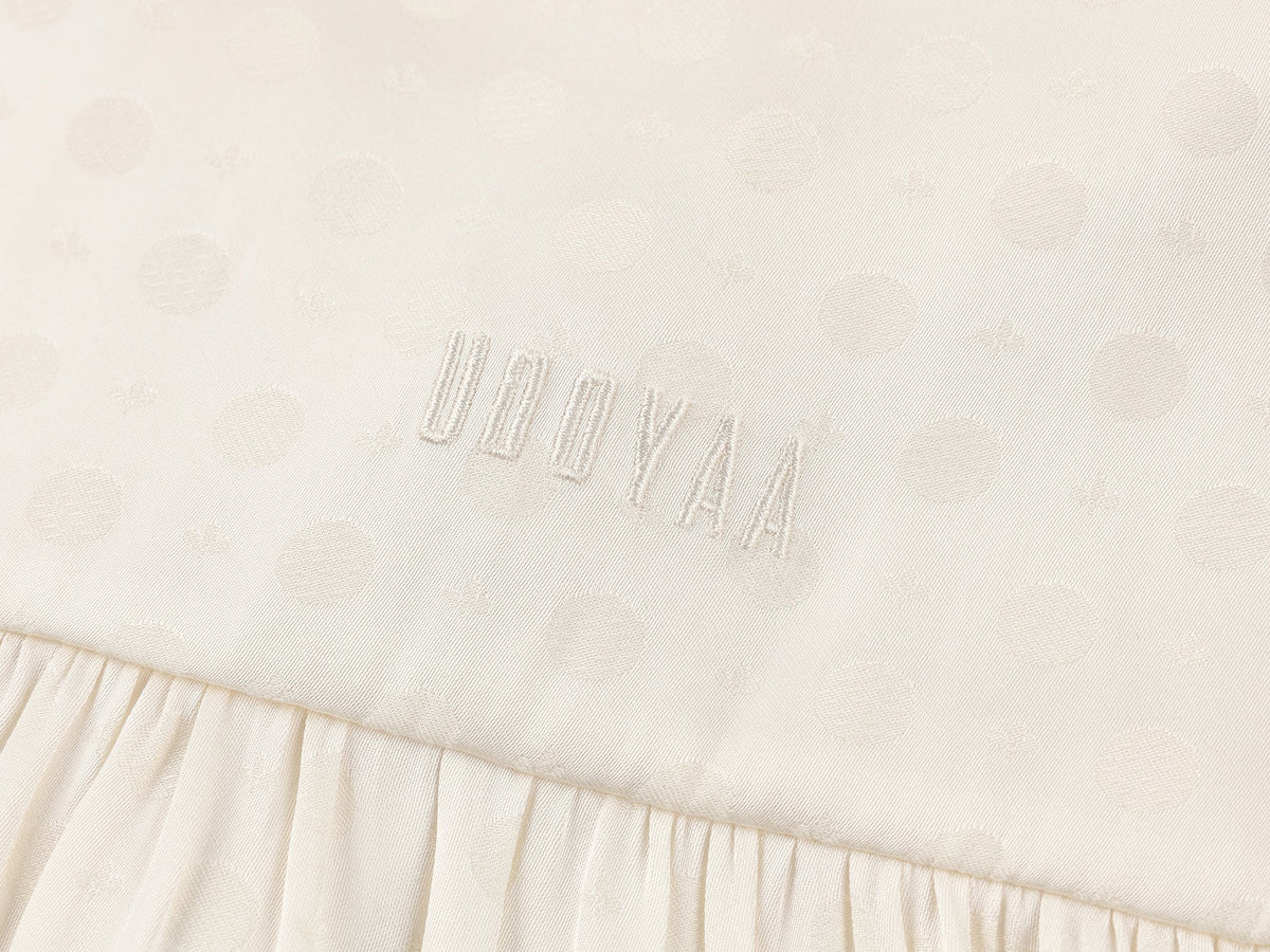 Ruffled jacquard shirt