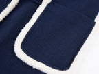 Faux fur fisherman coat