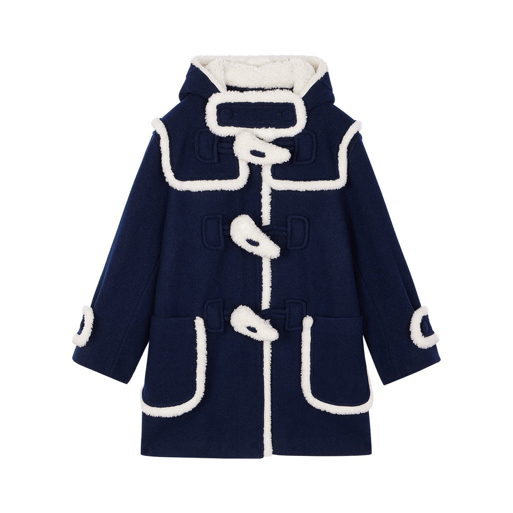 Faux fur fisherman coat