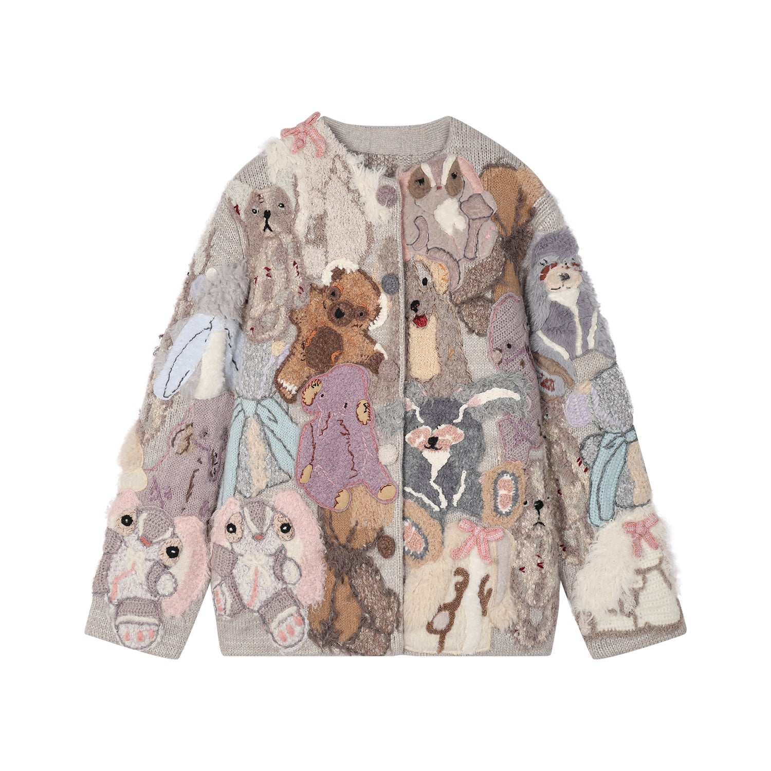 Hand-crocheted & embroidered fantasy elf cardigan