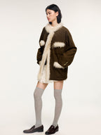 Vintage bouclé tweed jacket in Chanel style