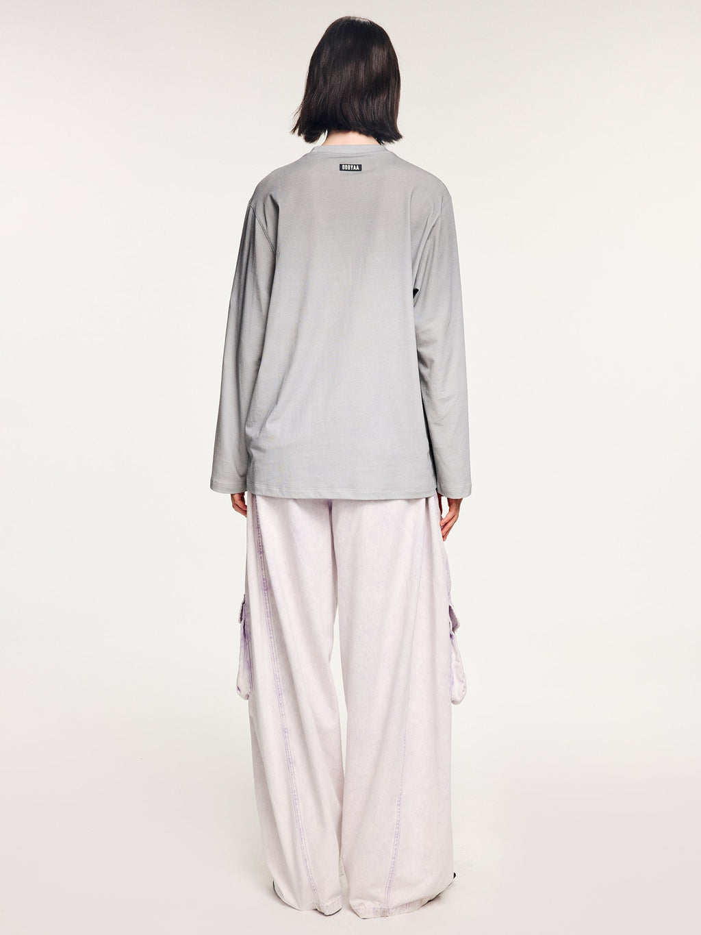 Surreal leaf print long sleeve t-shirt