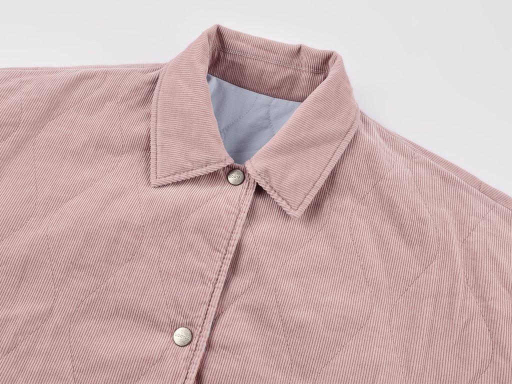 Reversible shirt-style padded jacket