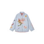 Reversible shirt-style padded jacket