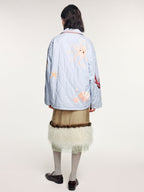Reversible shirt-style padded jacket