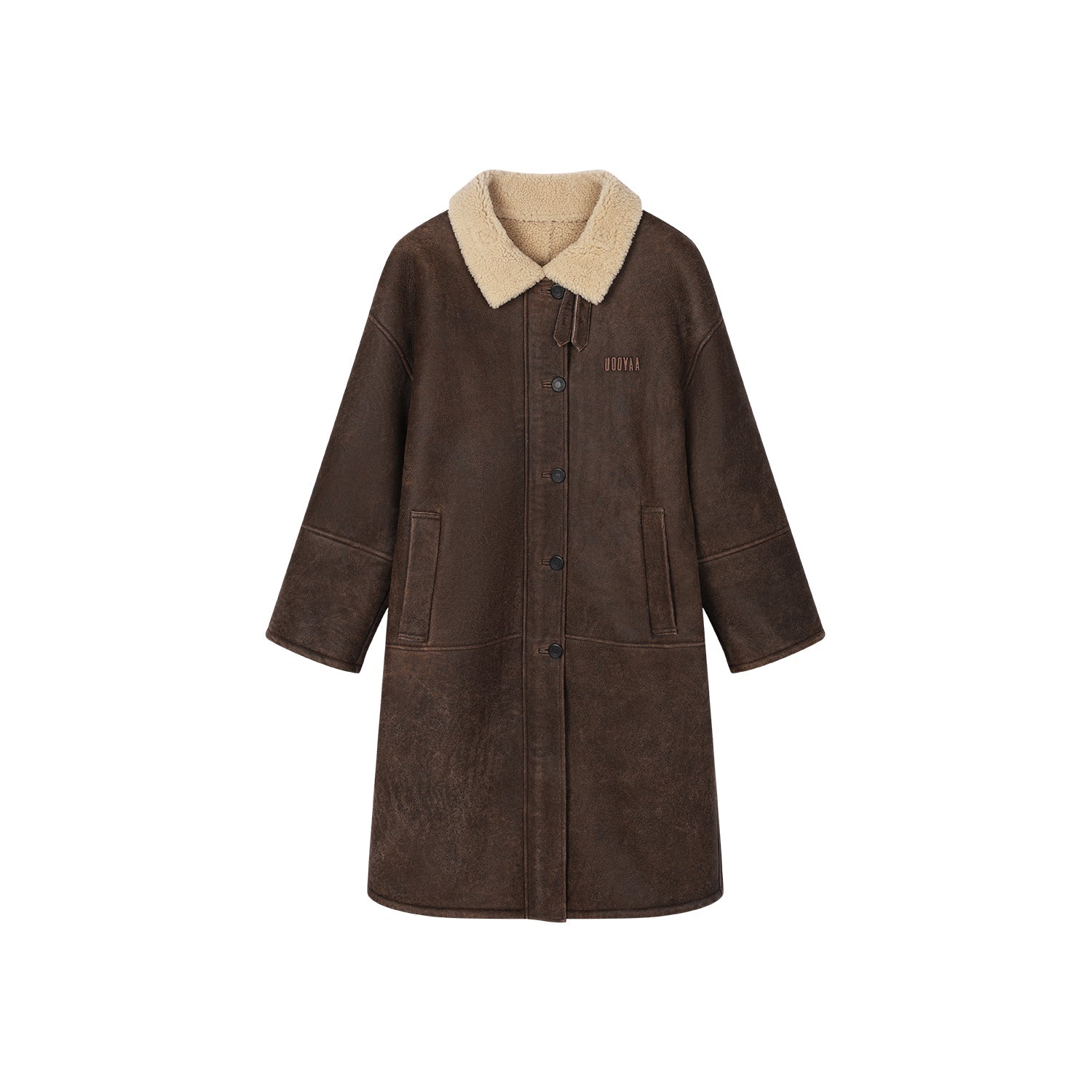 Vintage biker fur coat