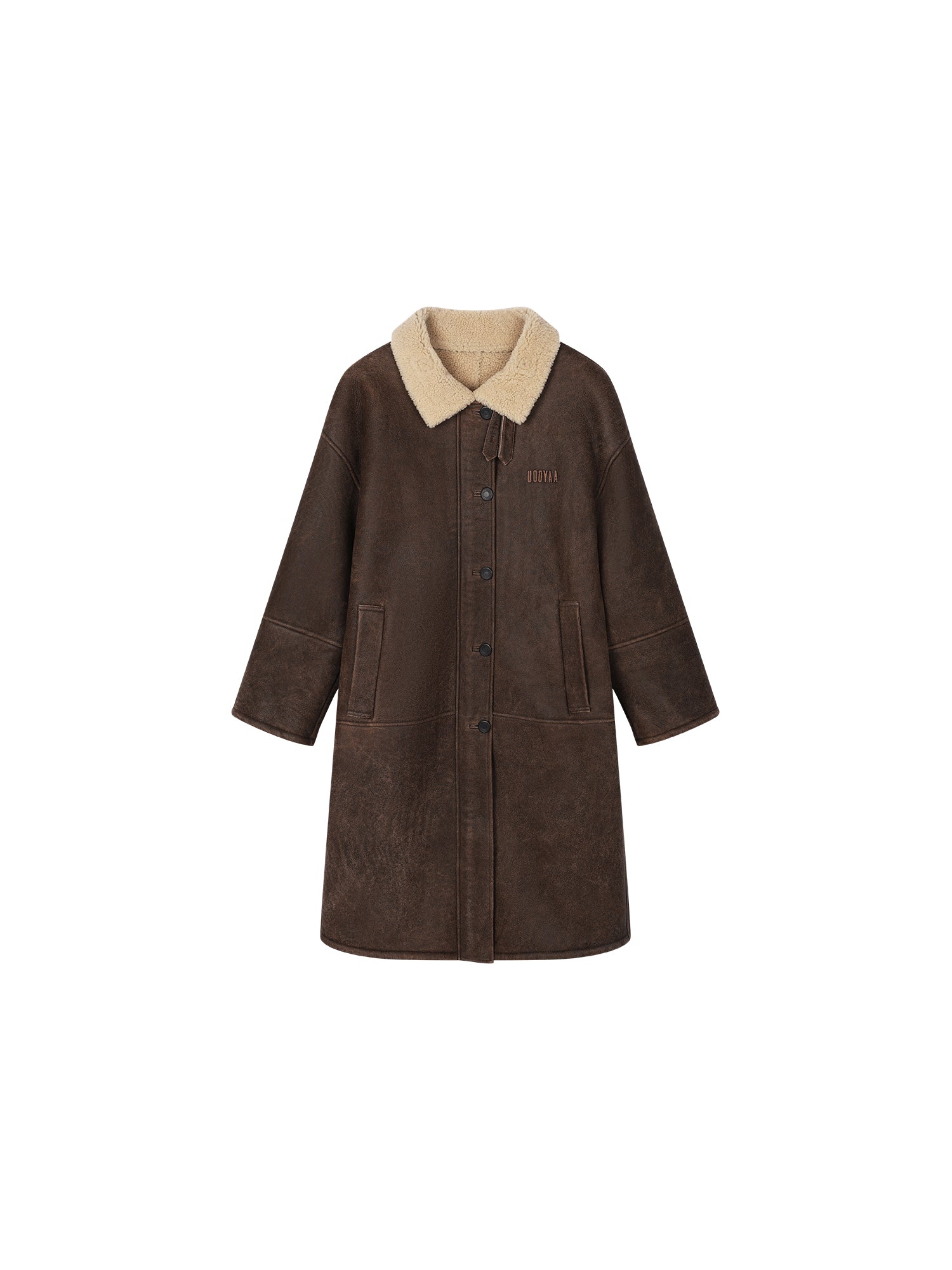 Vintage biker fur coat