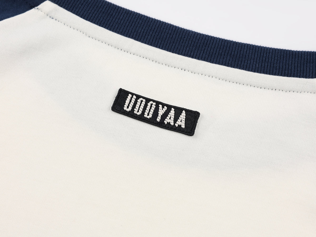 Raglan sleeve t-shirt with undersea octopus