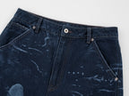 Laser-etched fantasy undersea carpenter jeans