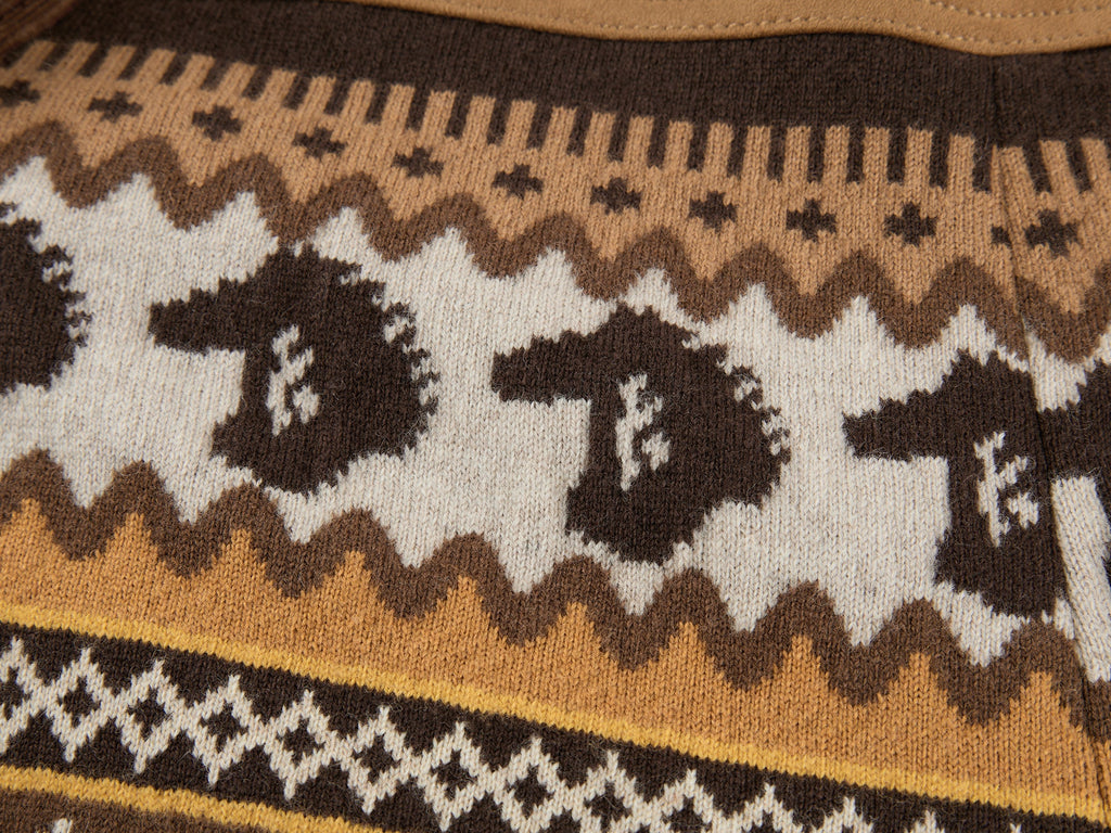 Year of the Horse limited fair isle cotton jacket