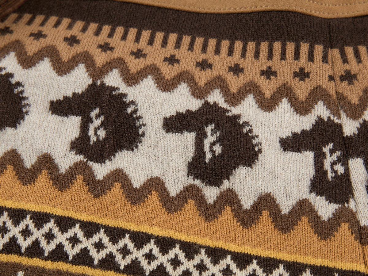 Year of the Horse limited fair isle cotton jacket