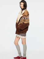 Year of the Horse limited fair isle cotton jacket