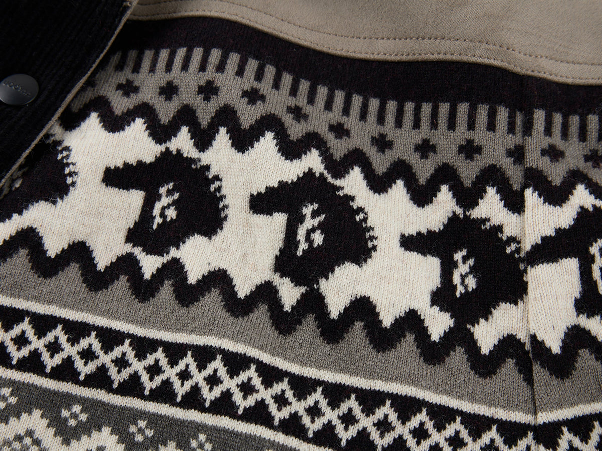 Year of the Horse limited fair isle cotton jacket