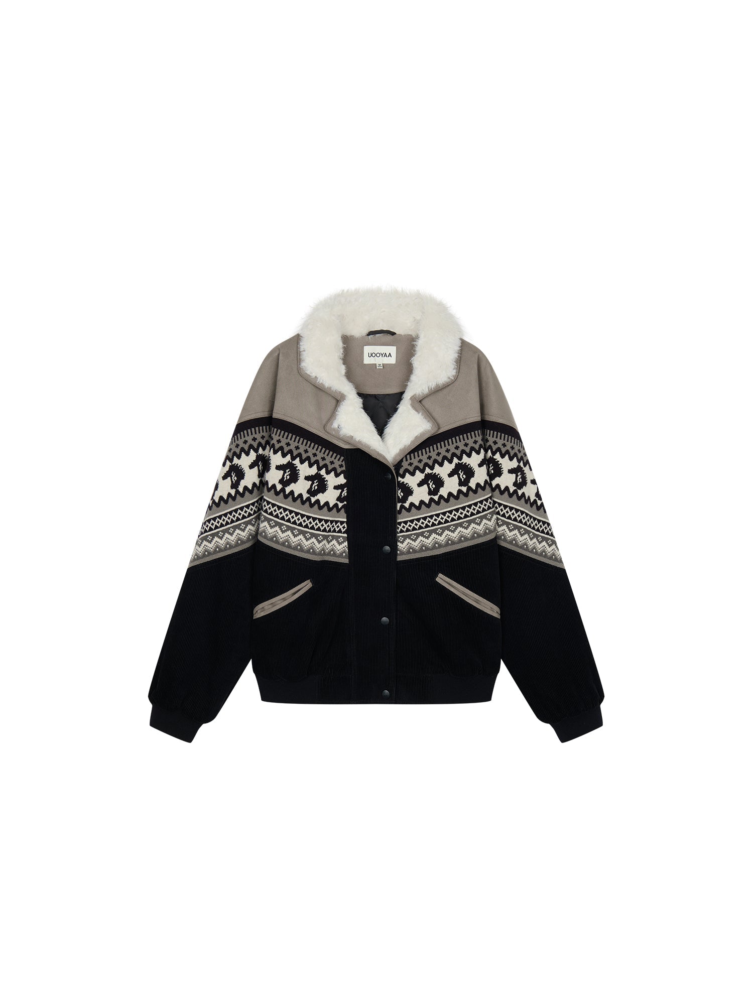 Year of the Horse limited fair isle cotton jacket