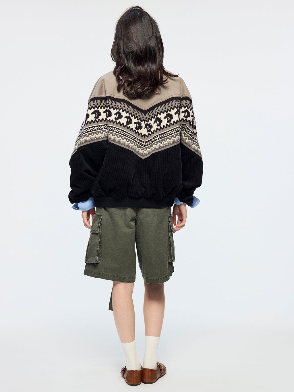 Year of the Horse limited fair isle cotton jacket