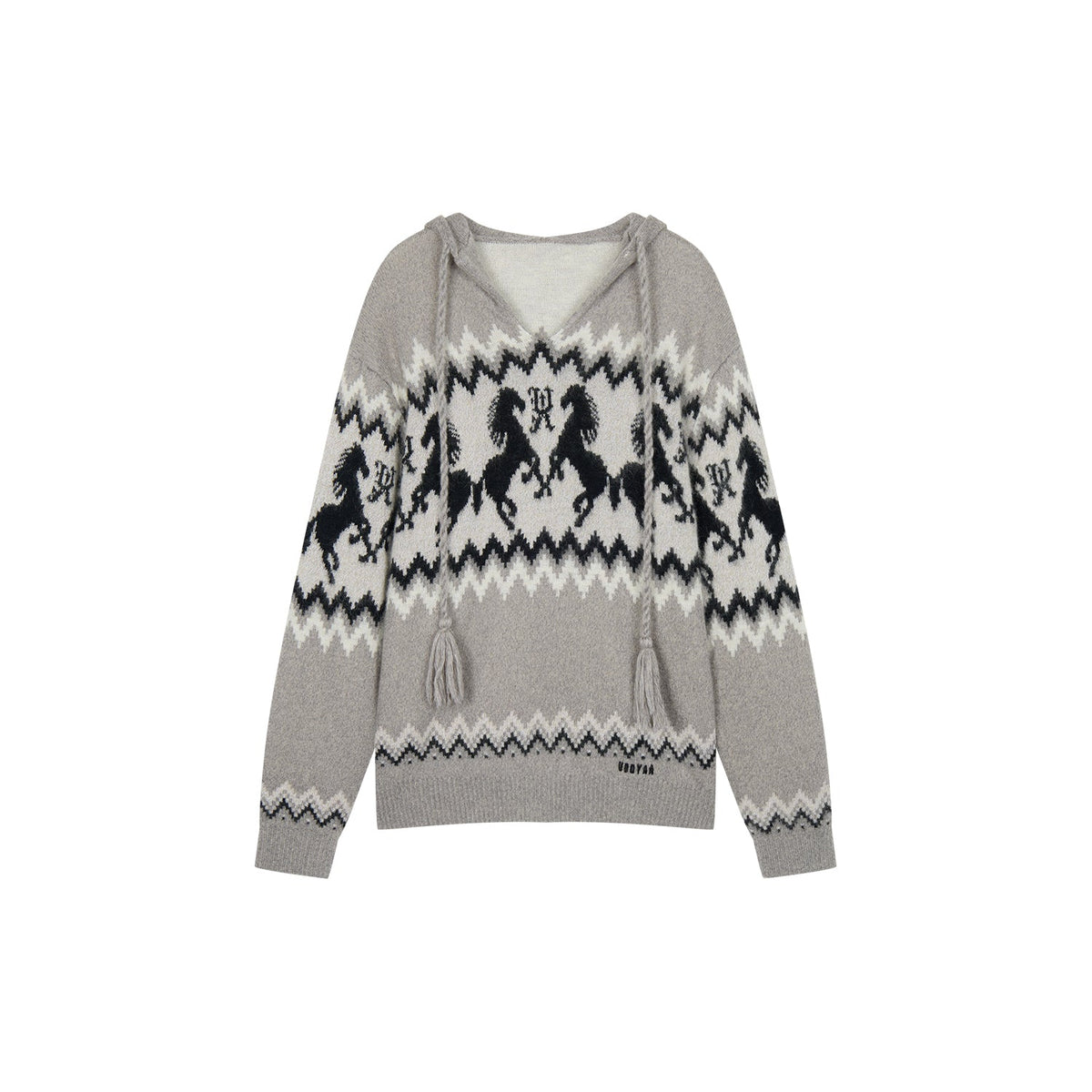 Year of the Horse limited fair isle hooded pullover