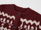 Year of the Horse limited beaded fair isle cardigan