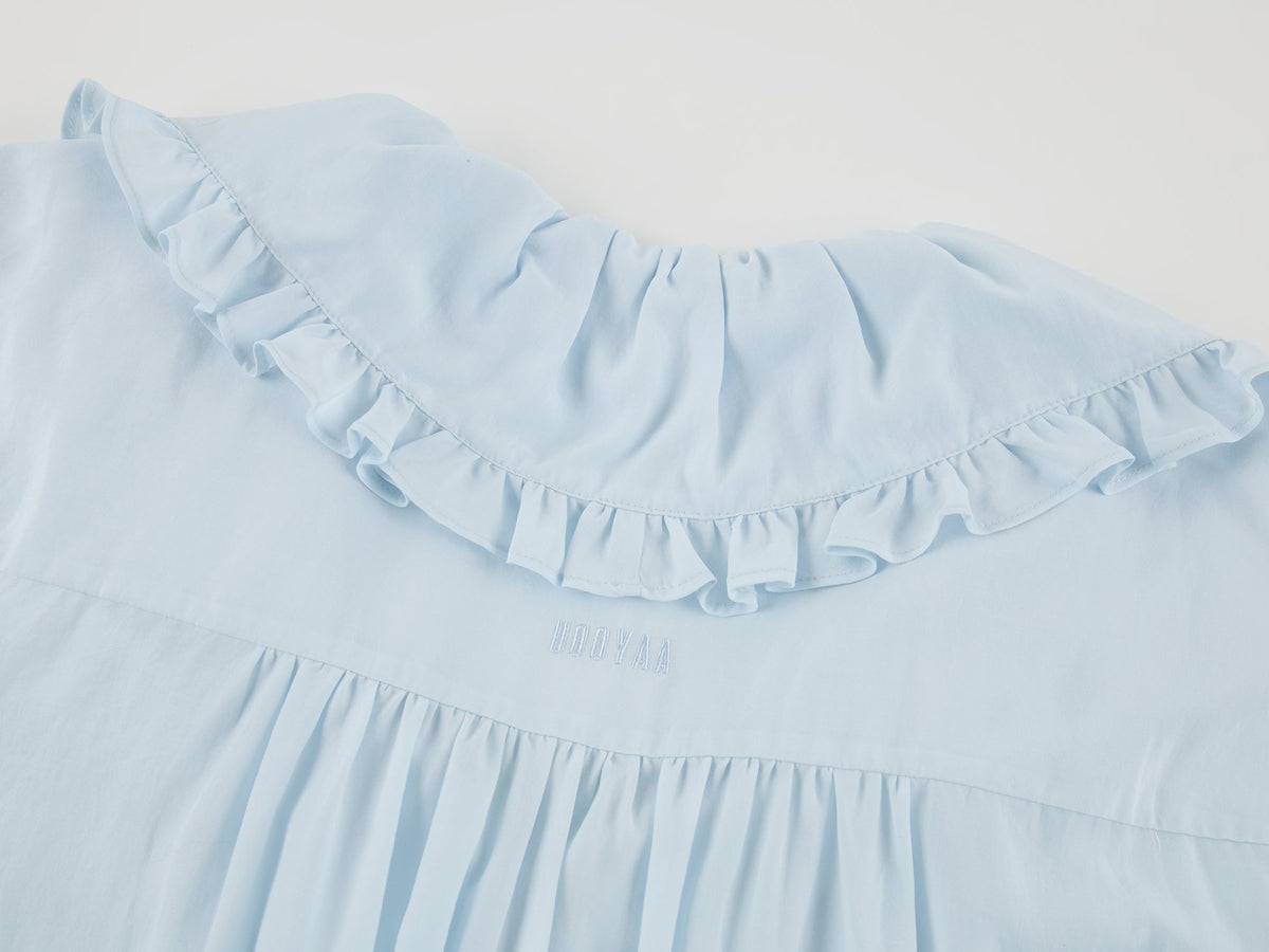 Ruffle ribbon shirt