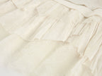 Lace tiered skirt patchwork mock-layer print t-shirt