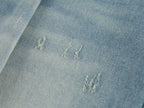 Detachable double waist denim skirt
