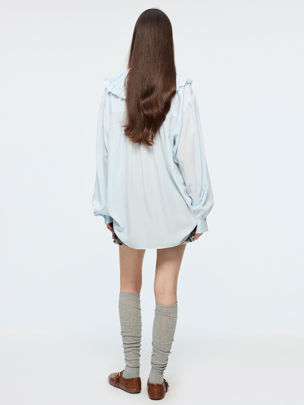 Rose camouflage five-pocket mini skirt