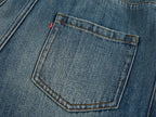 Semi-elastic curved jeans