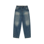 Semi-elastic curved jeans