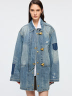 Bird button denim jacket