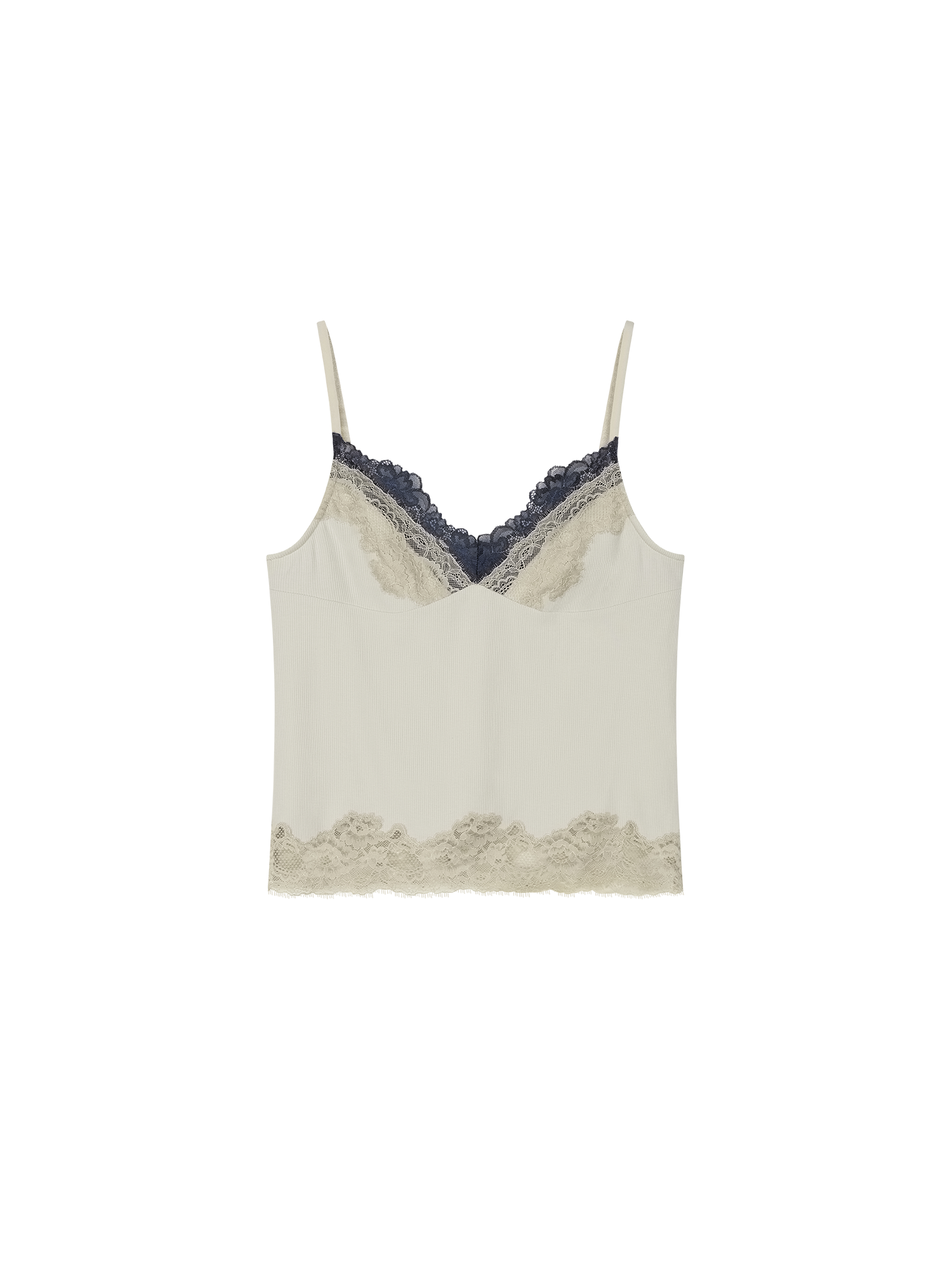 Mock layer lace camisole
