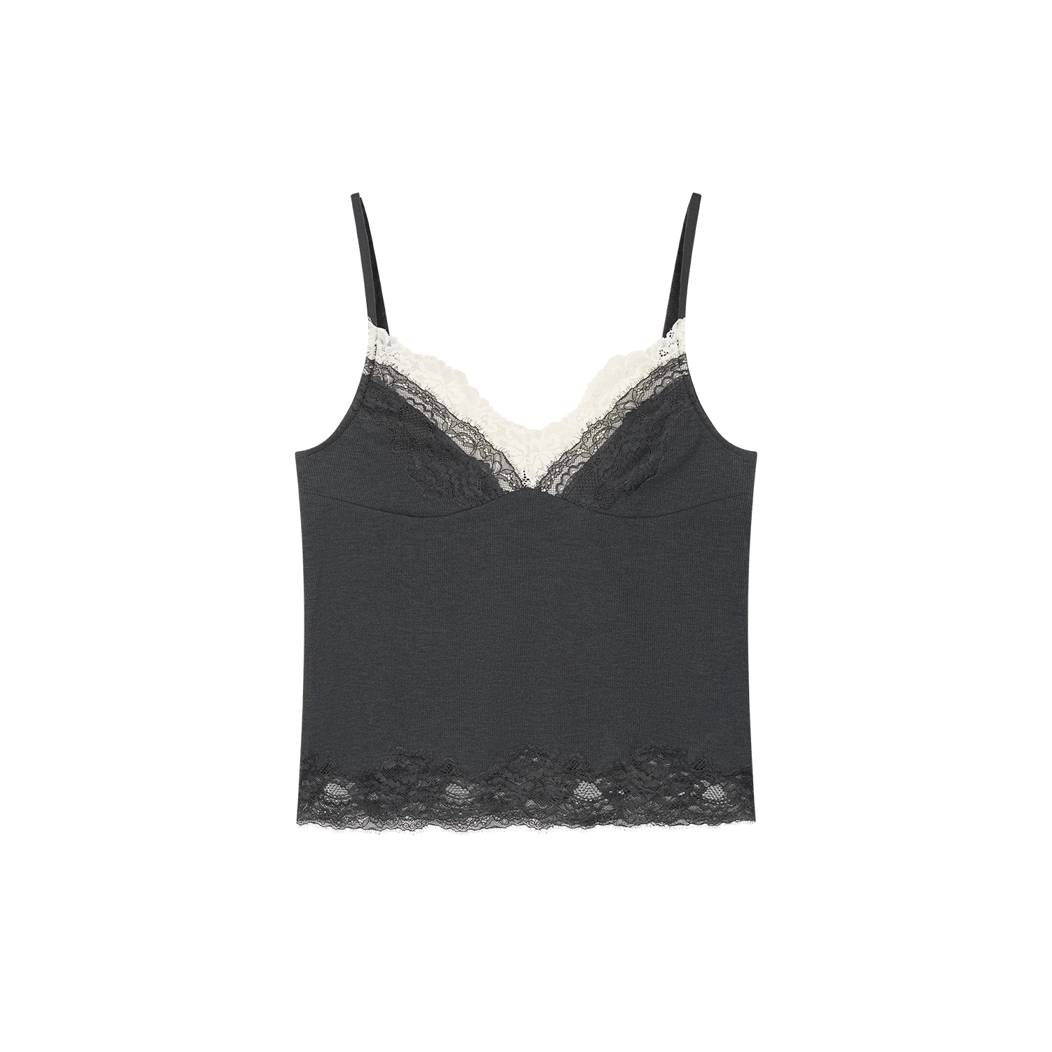 Mock layer lace camisole
