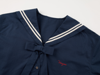 Bow sailor collar shirt