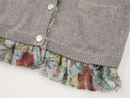 Exposed lining cardigan