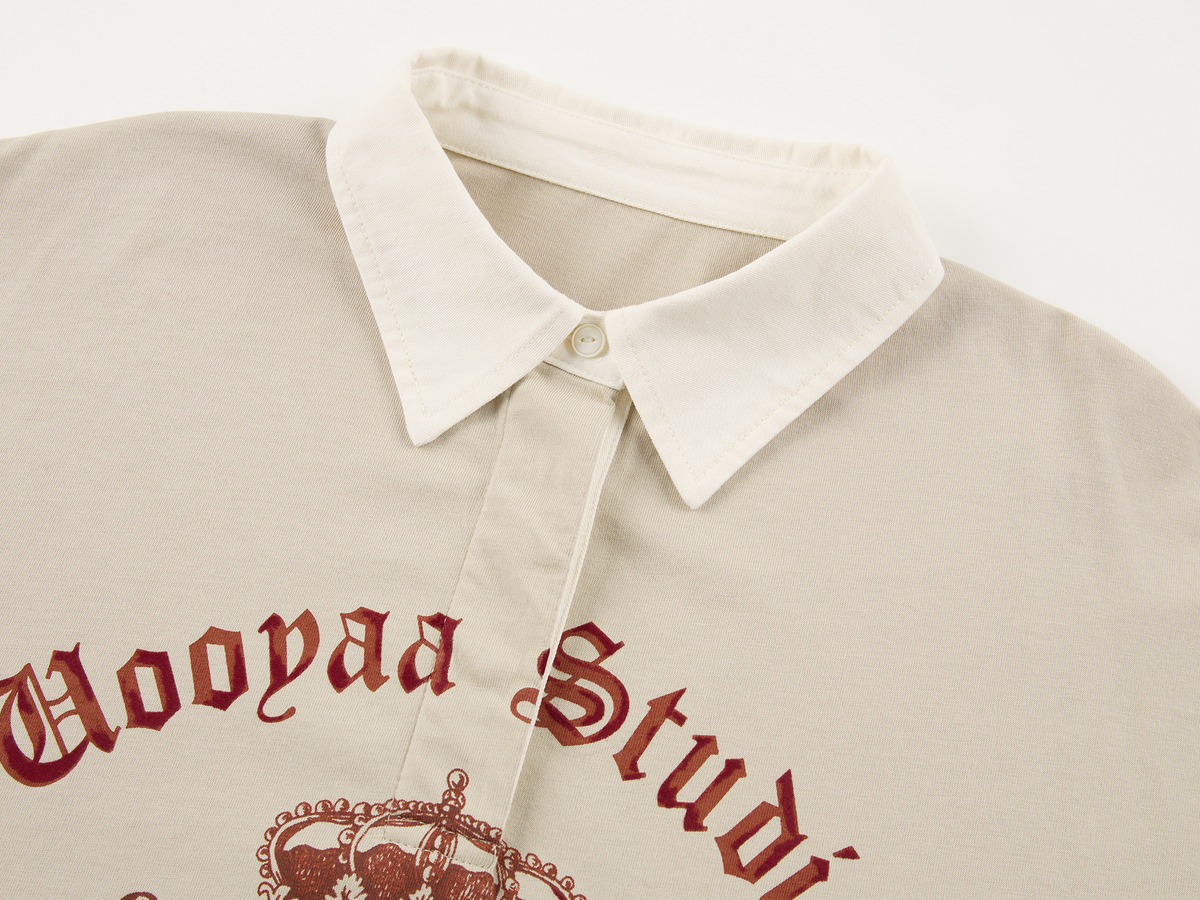 Vintage bear badge polo