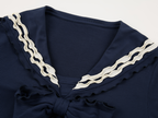 Sailor collar bow T shirt