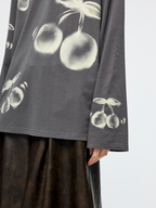 Sporty cherry long sleeve T shirt