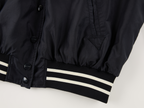 Silk taffeta collegiate varsity jacket