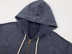 Fantasy octopus print zip hoodie