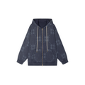 Fantasy octopus print zip hoodie
