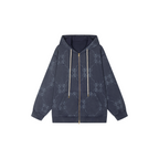 Fantasy octopus print zip hoodie