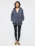 Fantasy octopus print zip hoodie